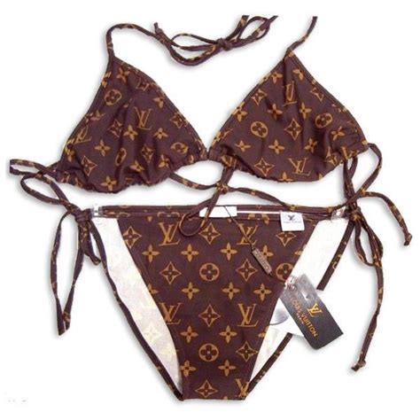 louis vuitton style replica monogram bikini